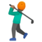 Person Golfing - Medium emoji on Google